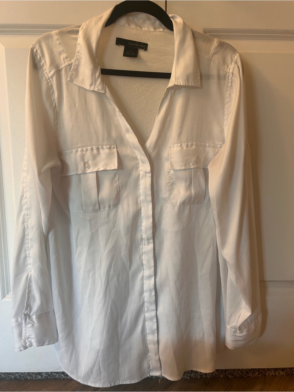 Calvin Klein Jeans White Button-Down